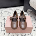 Miu Miu Mary Jane Flats in Lambskin