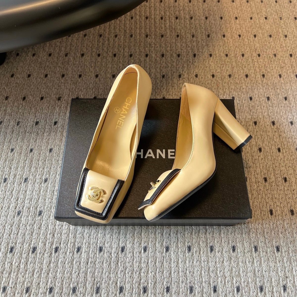Chanel High Heels in Lamb