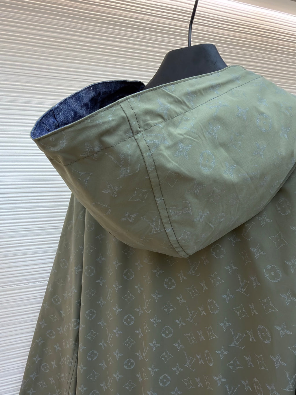 LV 1AKOFQ Reversible Monogram Reflective Windbreaker