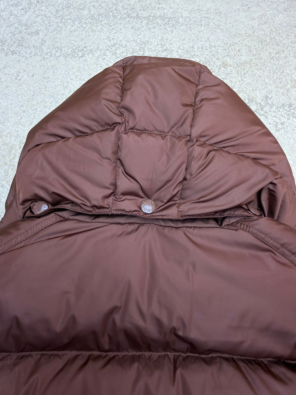 Moncler Maya Hooded Short Down Jacket in Matte Nylon