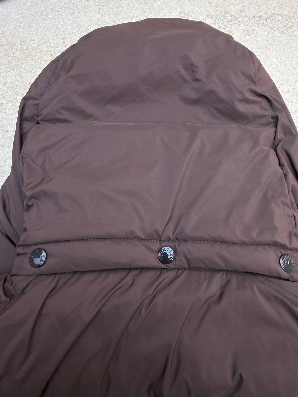 Moncler Maya Hooded Short Down Jacket in Matte Nylon