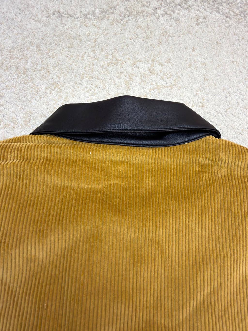Miu Miu Corduroy Blouson Jacket With Leather Collar