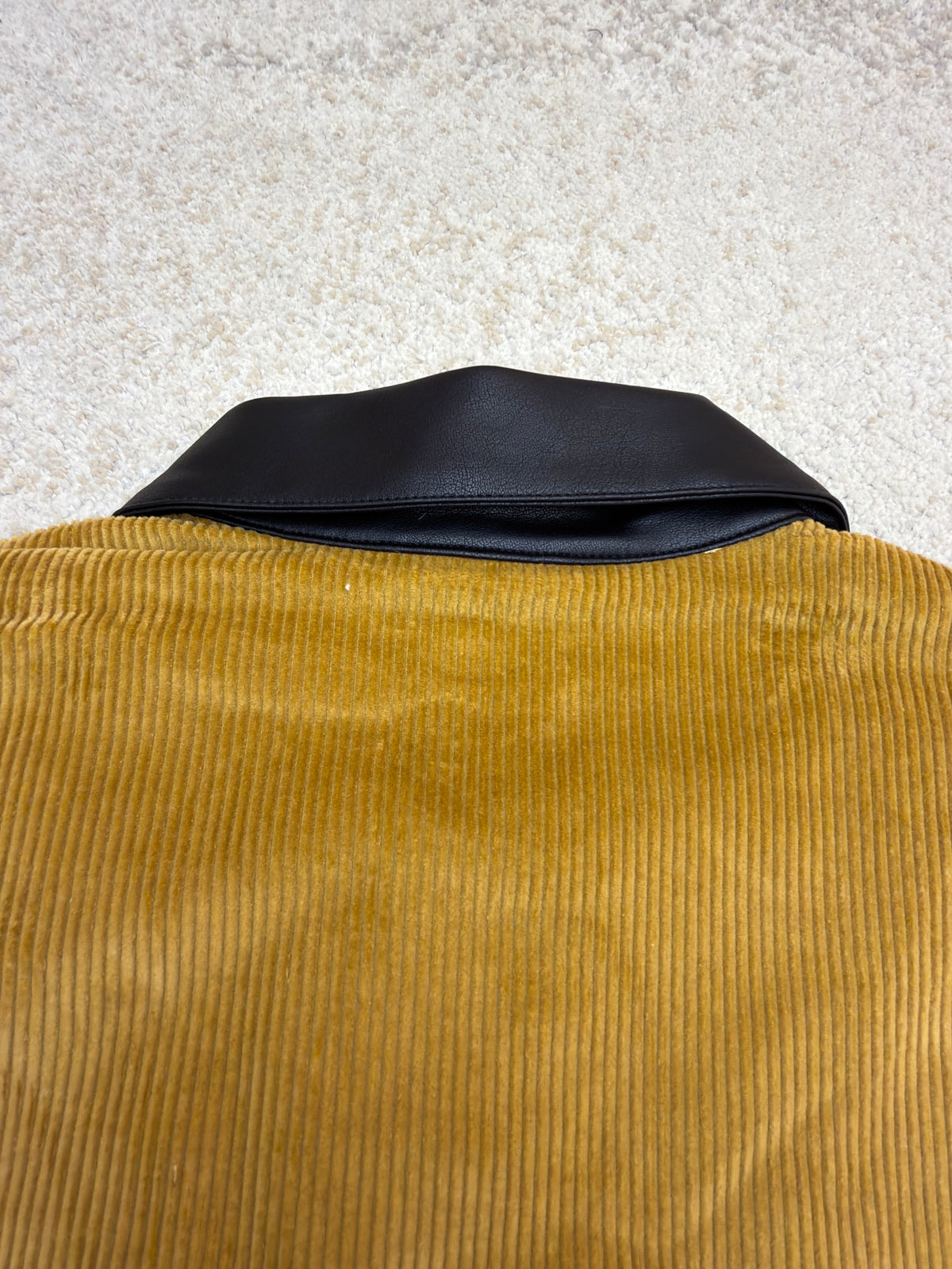Miu Miu Corduroy Blouson Jacket With Leather Collar
