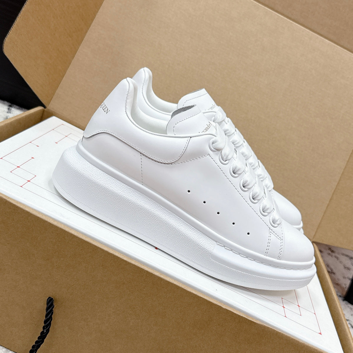 Alexander McQueen Oversized Sneaker in Calf Leather