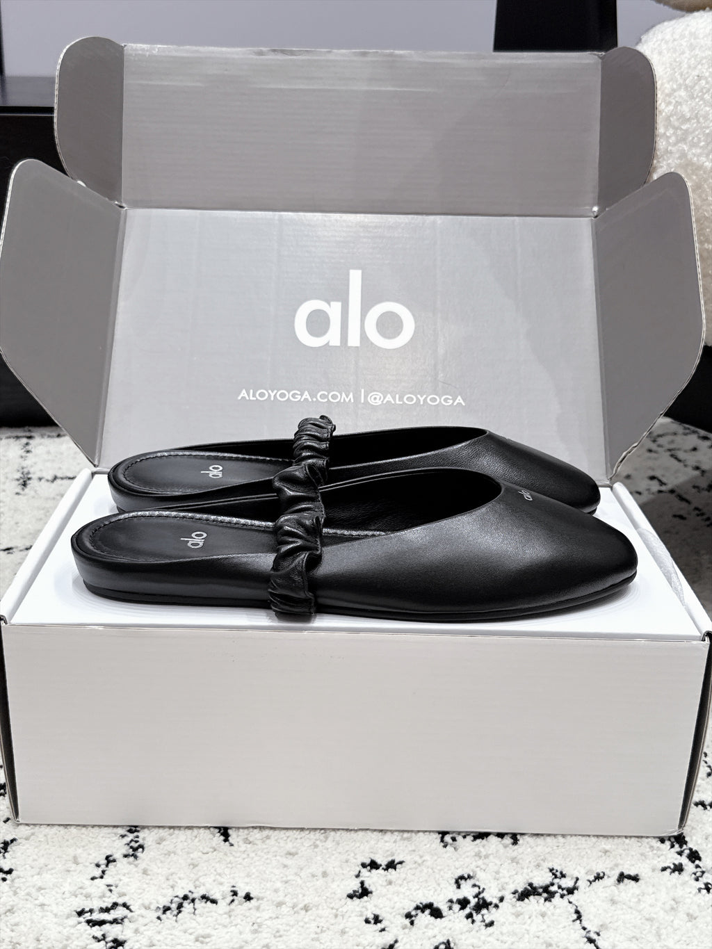 ALO Ballet Mule in Calfskin