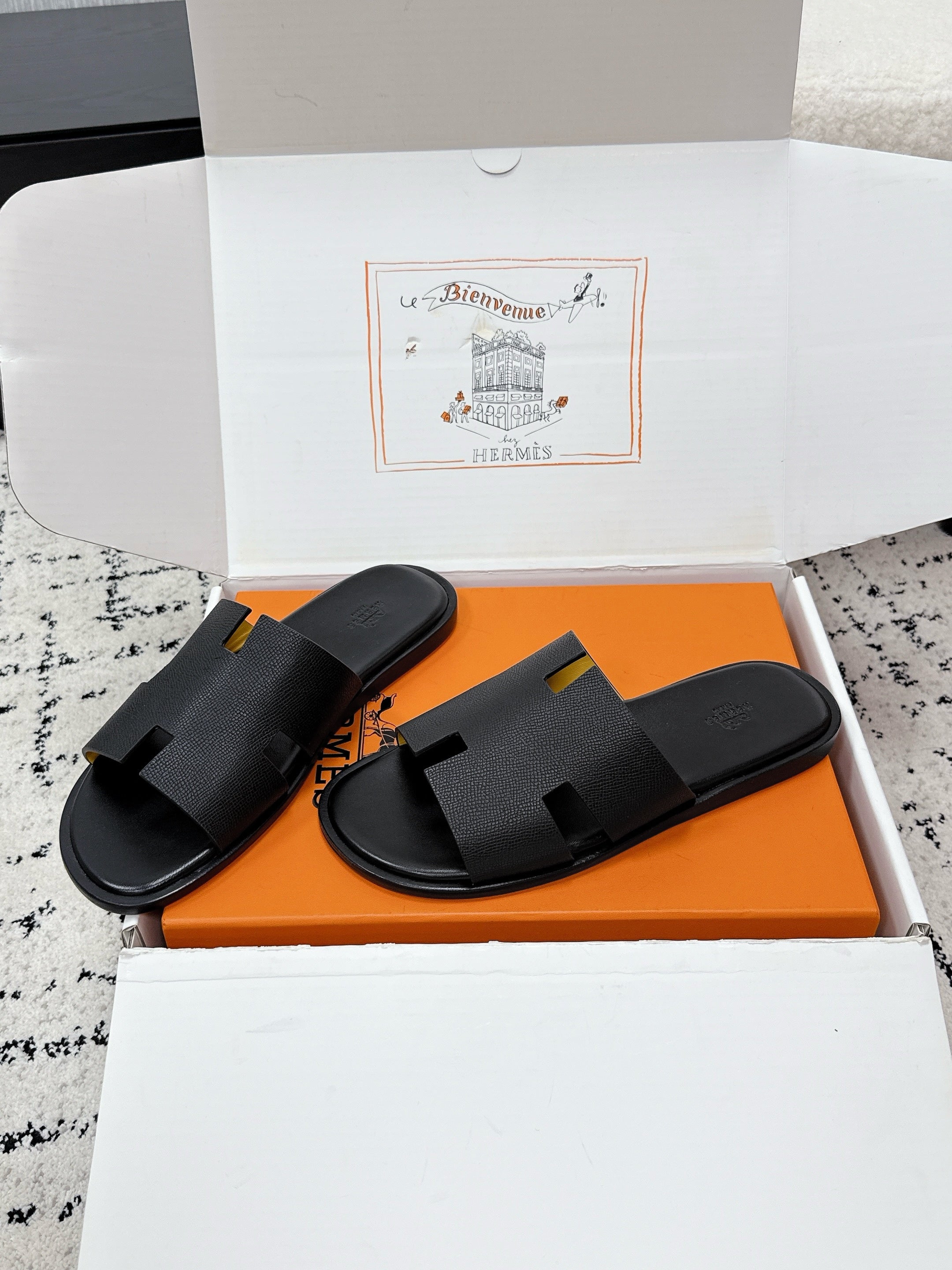 Hermes Izmir Sandal in Epsom Calfskin