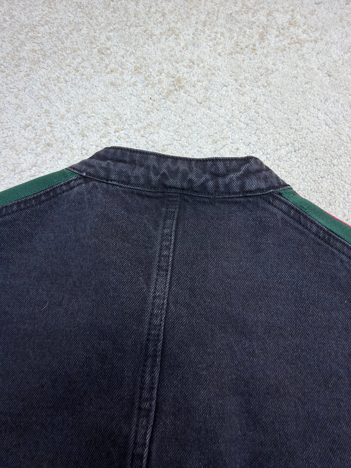 Gucci Cotton Denim Biker Jacket With Web