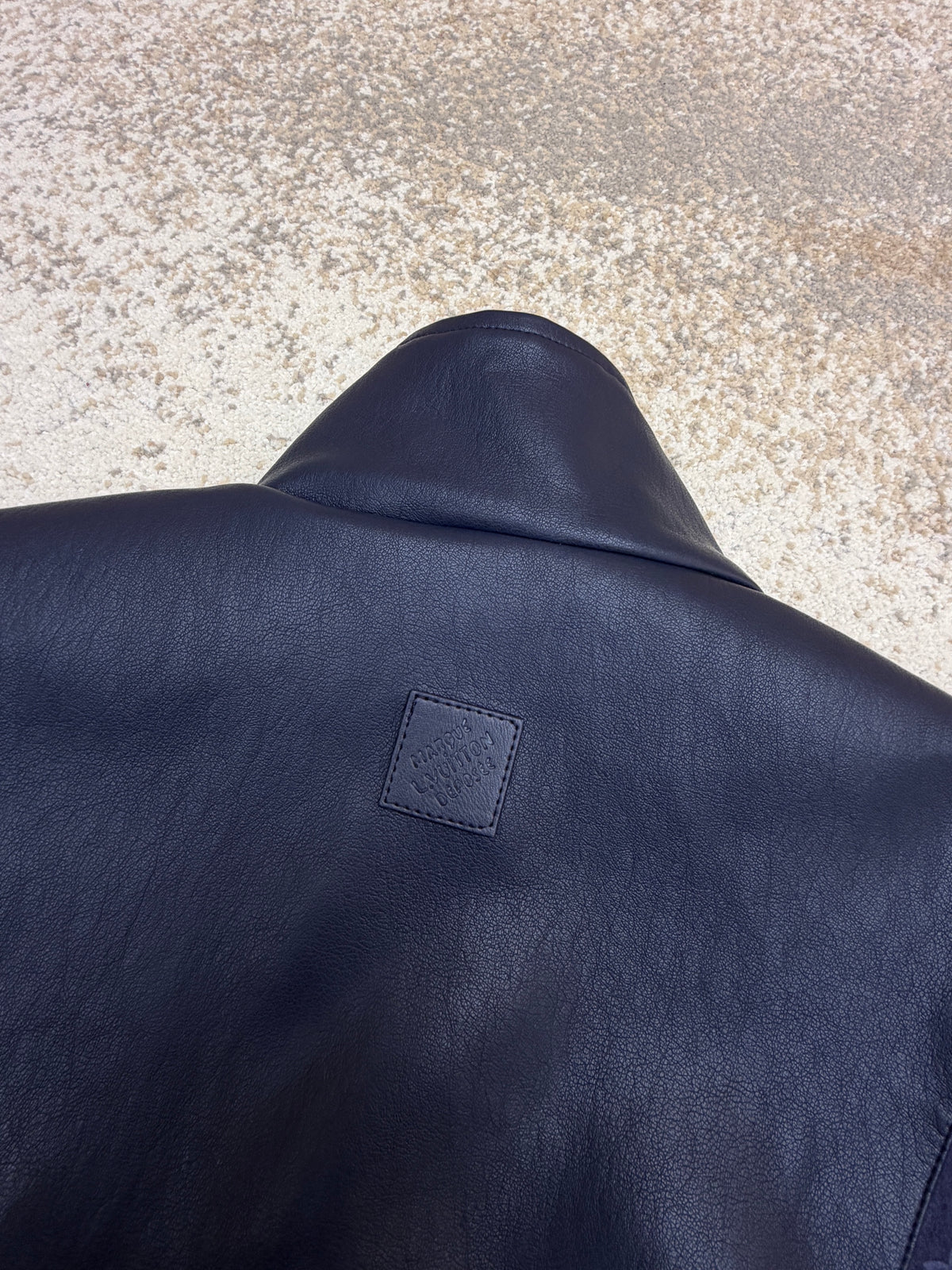 LV 1AJB74 Leather Mix Track Top
