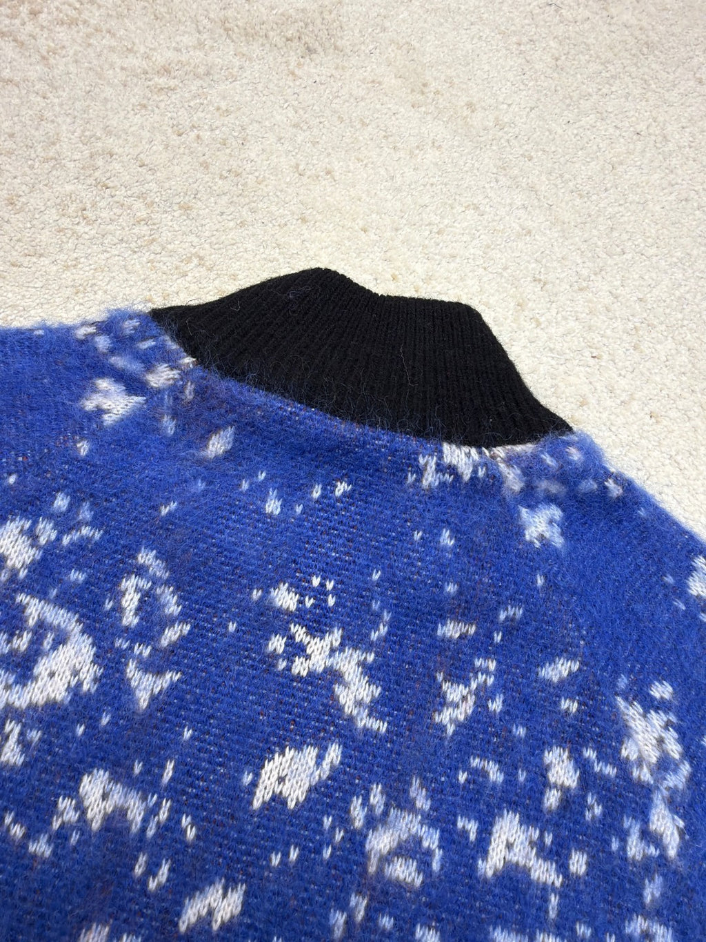 LV 1AFAN3 Chevron Mohair Cardigan