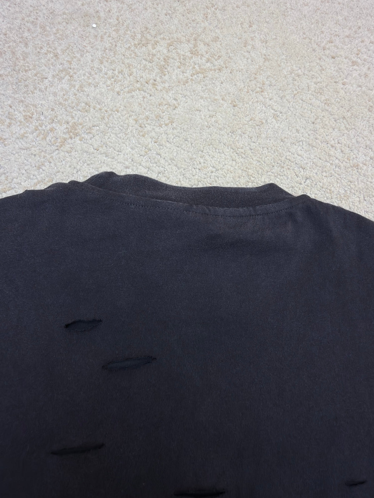 Balenciaga Distressed Layered Long Sleeve T-Shirt