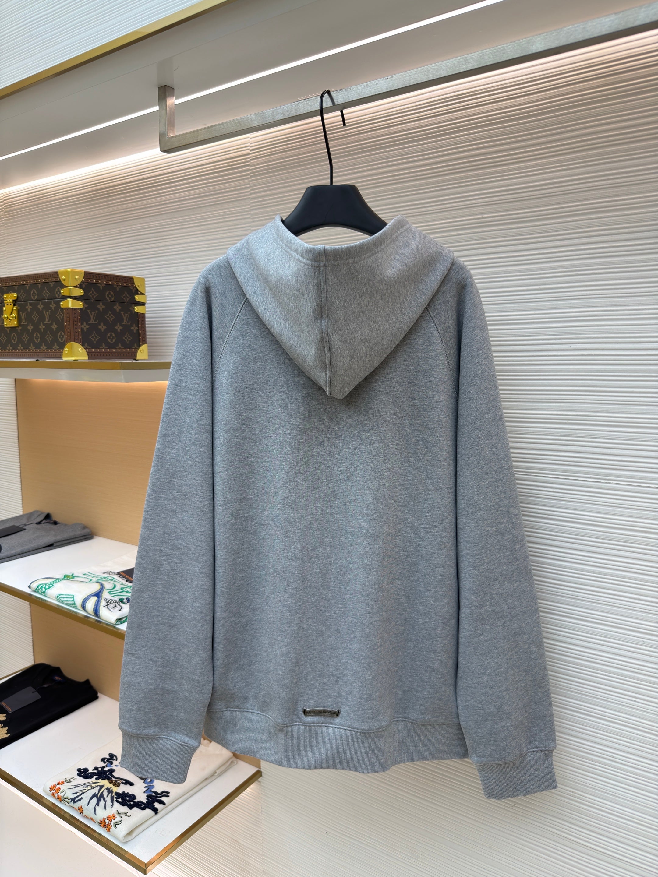 Chrome Hearts Triple Cross CH Logo Embroidered Hoodie