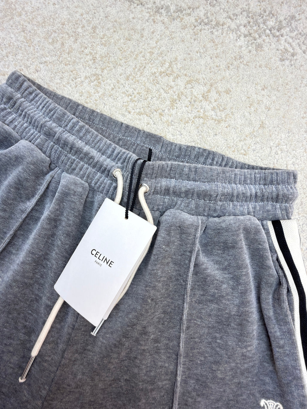 Celine Tracksuit Pants in Velvet Cotton