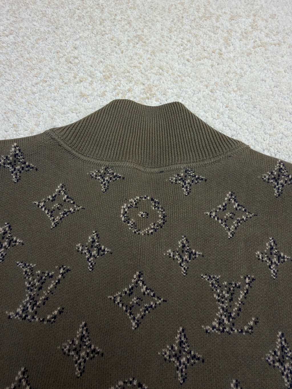 LV 1AKLY9 Reversible Monogram Jacquard Bomber