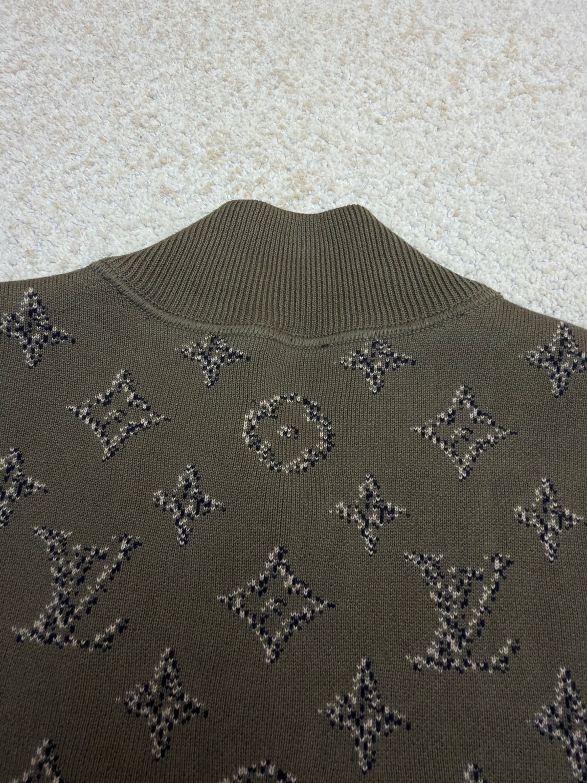 LV 1AKLY9 Reversible Monogram Jacquard Bomber