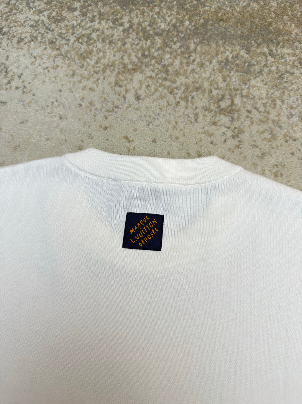 LV 1AK6ZF Short-Sleeved Signature Patch Crewneck