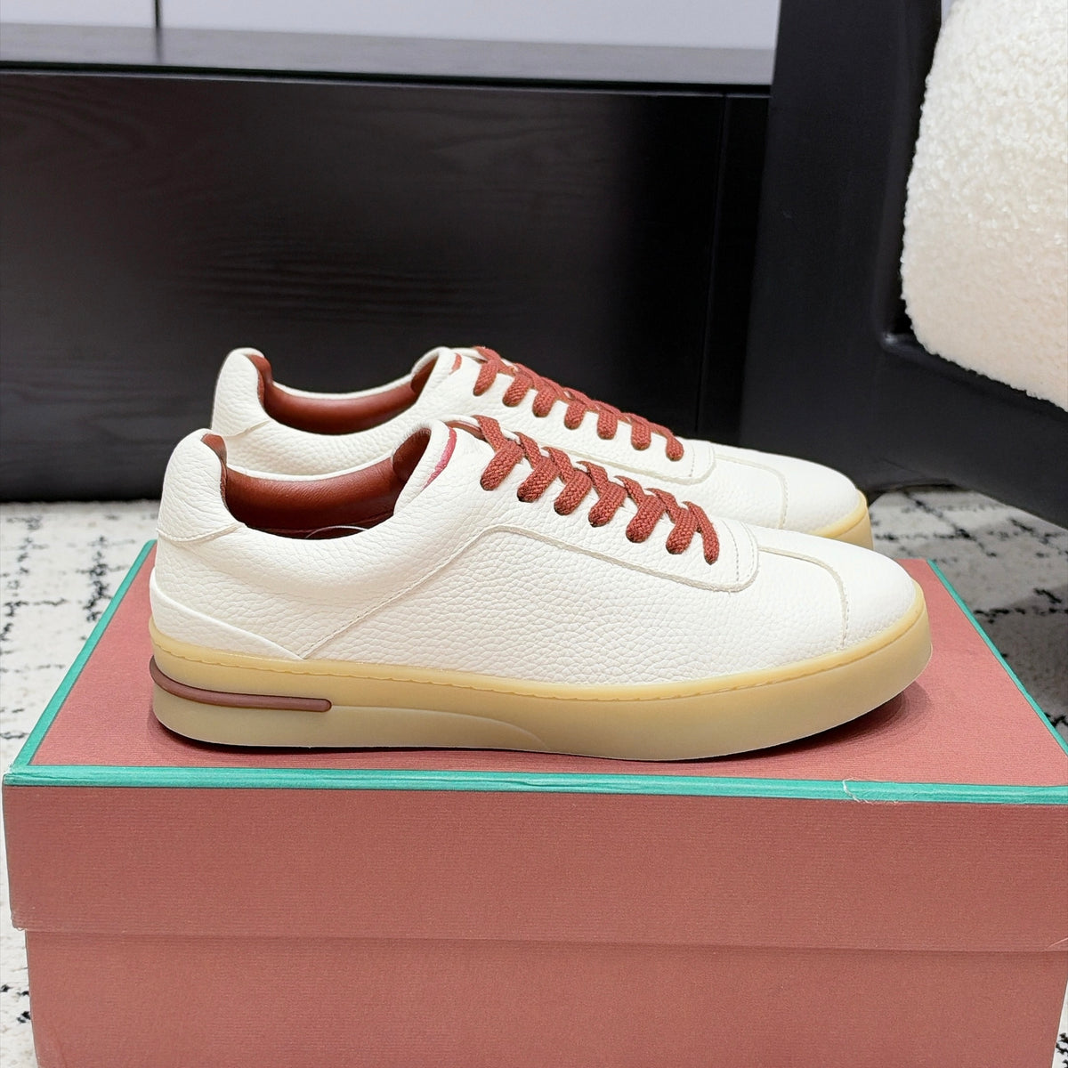 Loro Piana 70's Walk Leather Sneaker