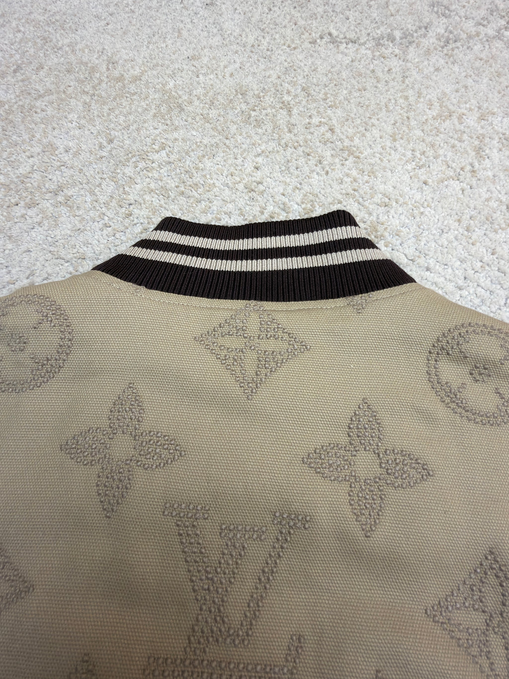 LV 1AHBZG Monogram Embroidered Varsity Blouson