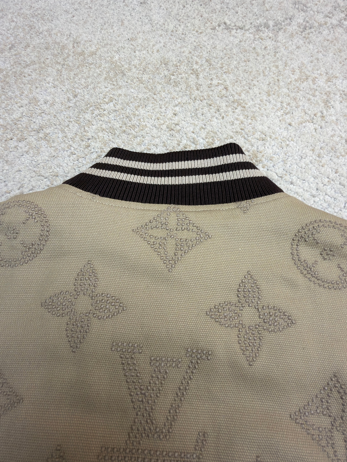 LV 1AHBZG Monogram Embroidered Varsity Blouson