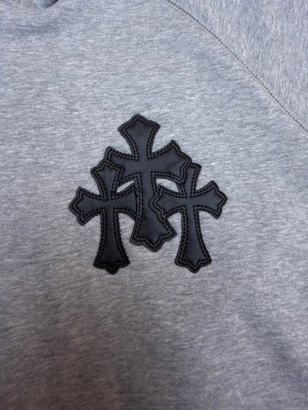 Chrome Hearts Triple Cross CH Logo Embroidered Hoodie