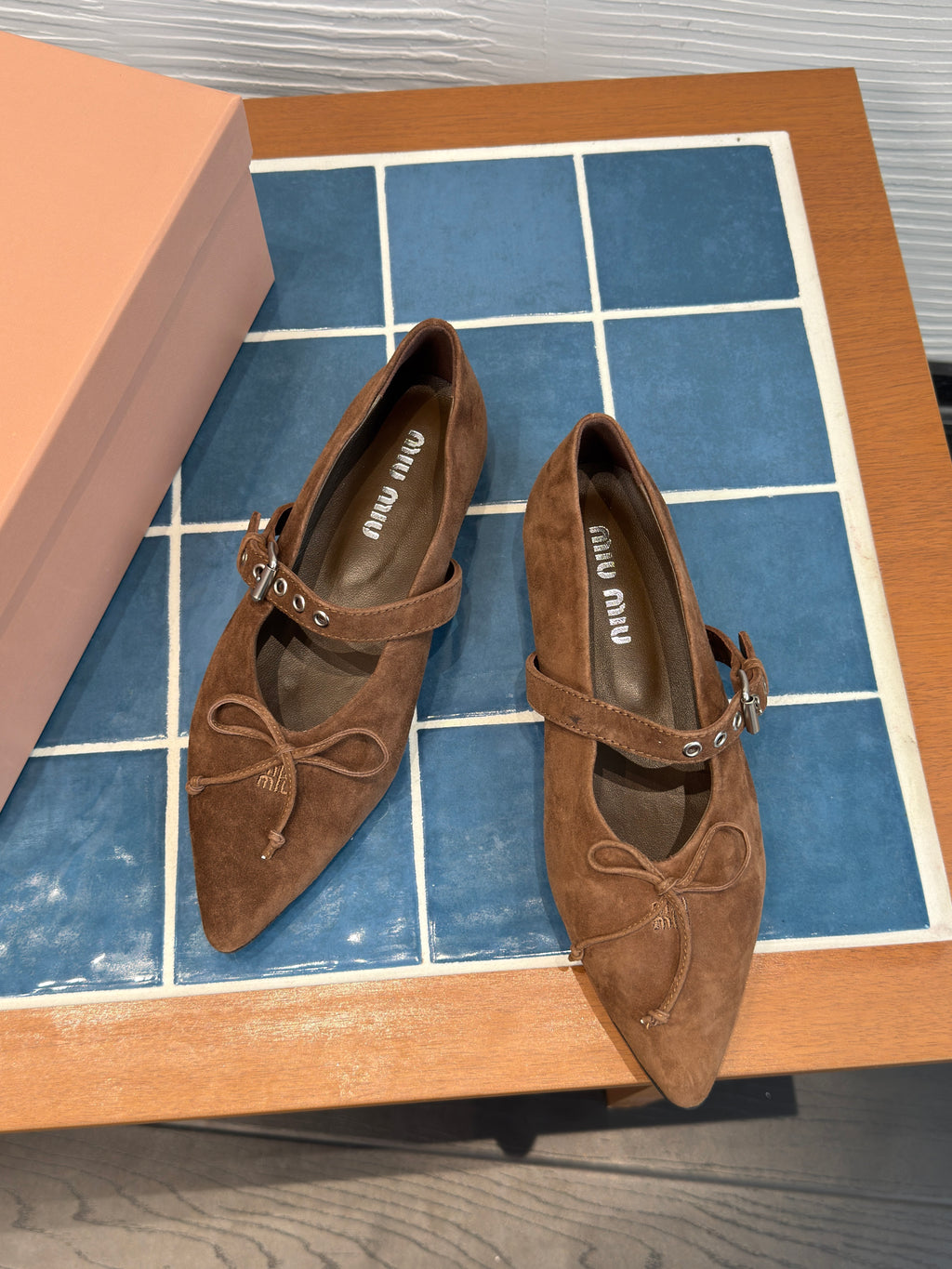 Miu Miu Suede ballerinas