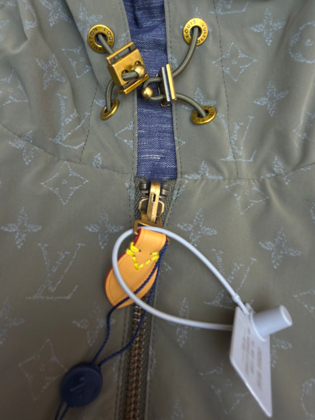 LV 1AKOFQ Reversible Monogram Reflective Windbreaker