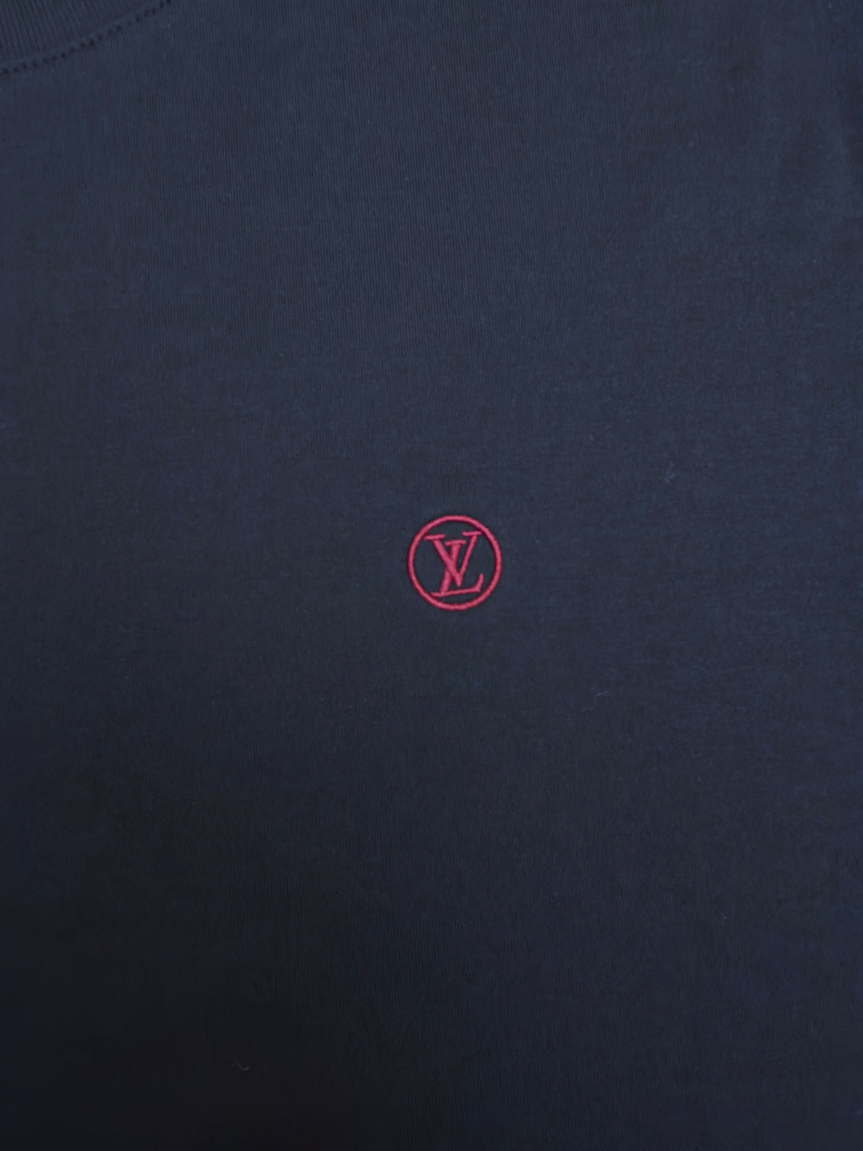 LV 1A1SA5 Classic Logo Cotton T-Shirt