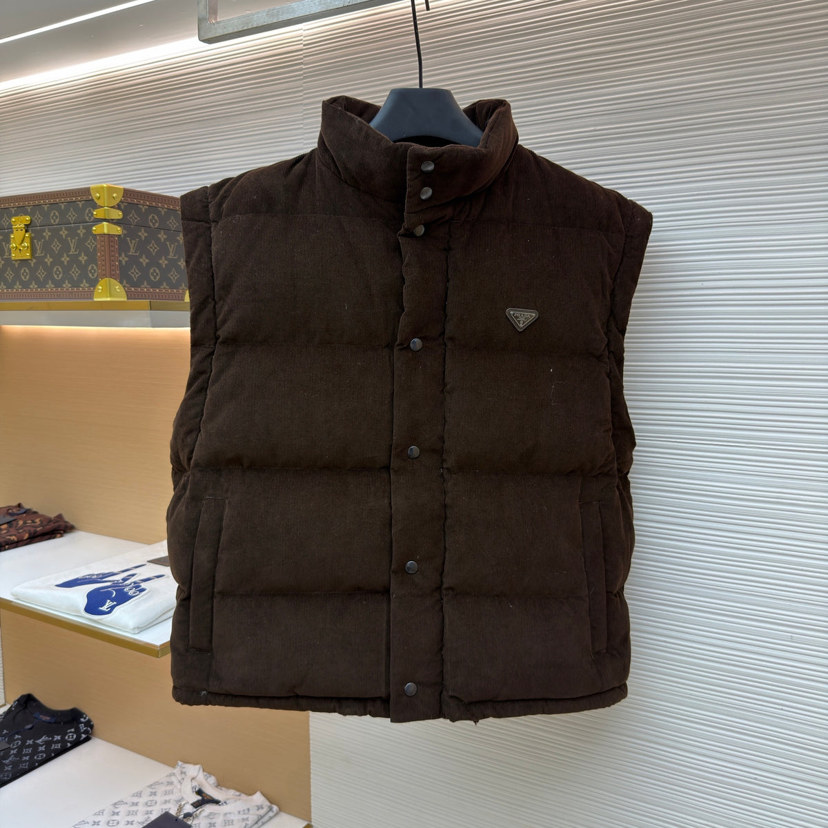 Prada Corduroy Quilted Jacket