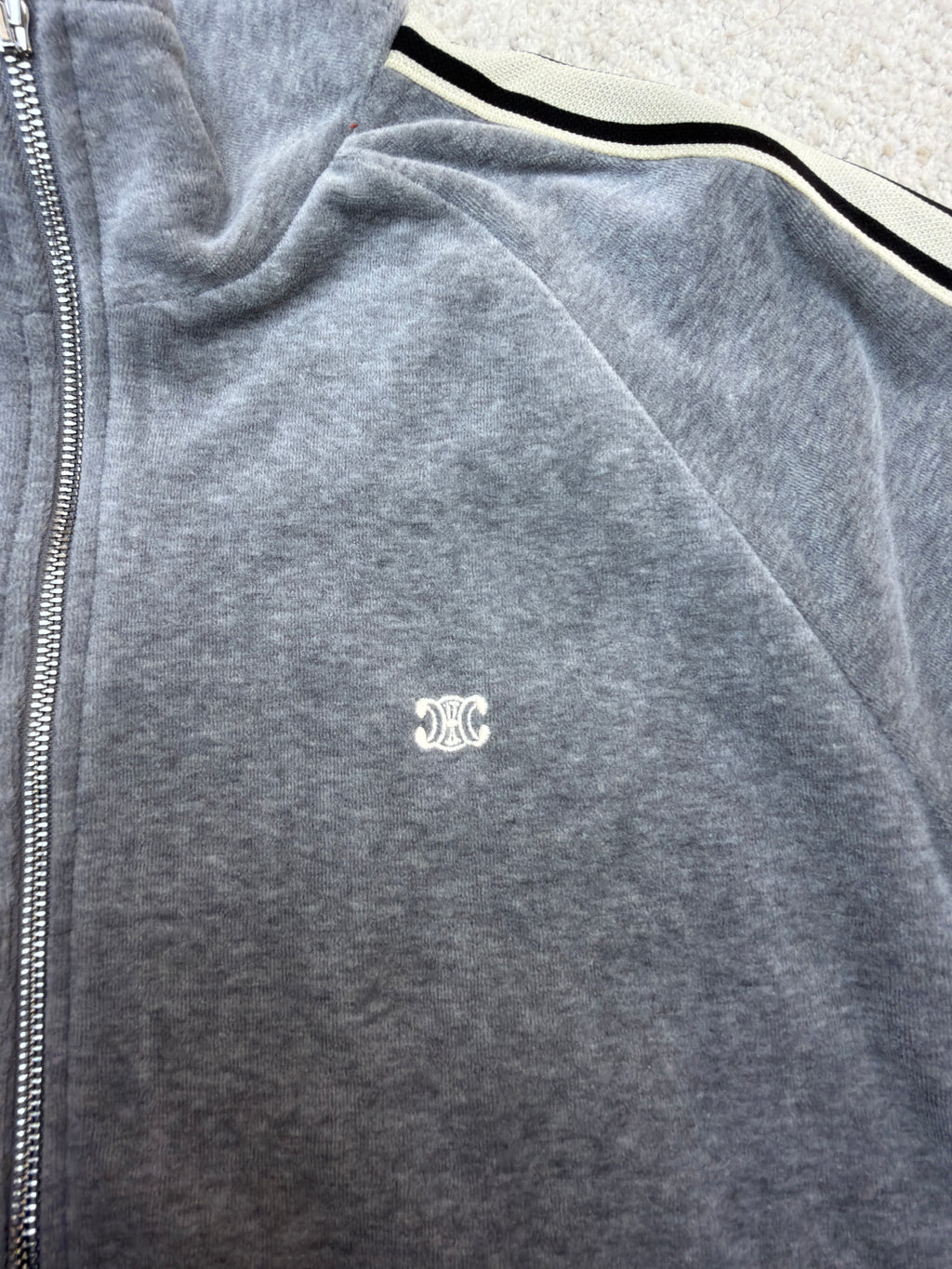 Celine Tracksuit Jacket in Velvet Cotton
