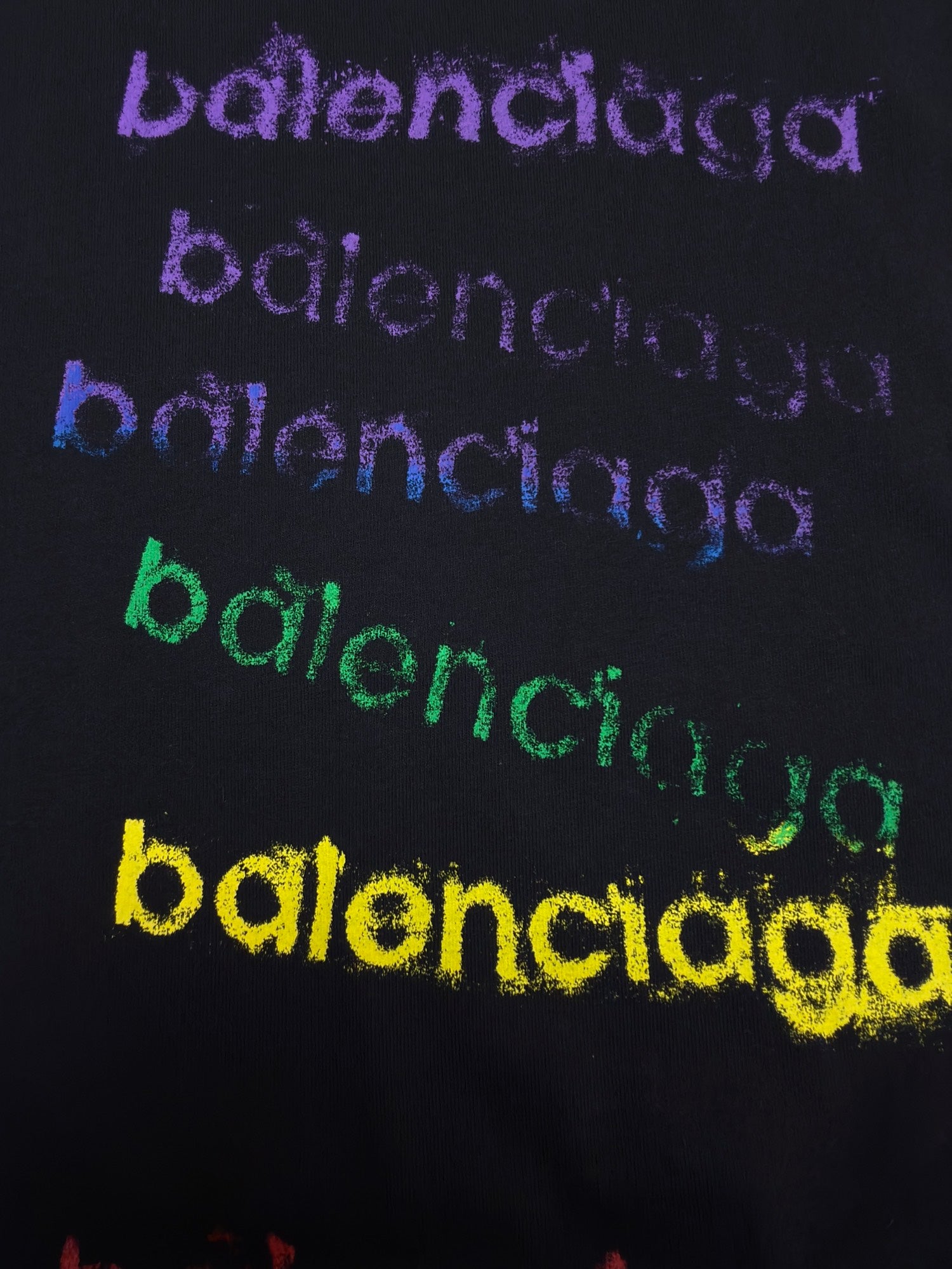 Balenciaga Logo Cotton Jersey T-Shirt