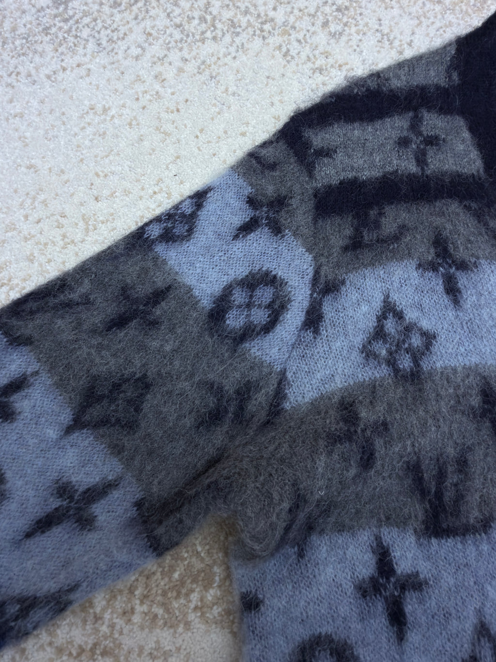 LV 1AIOX8 Monogram Mohair Cardigan