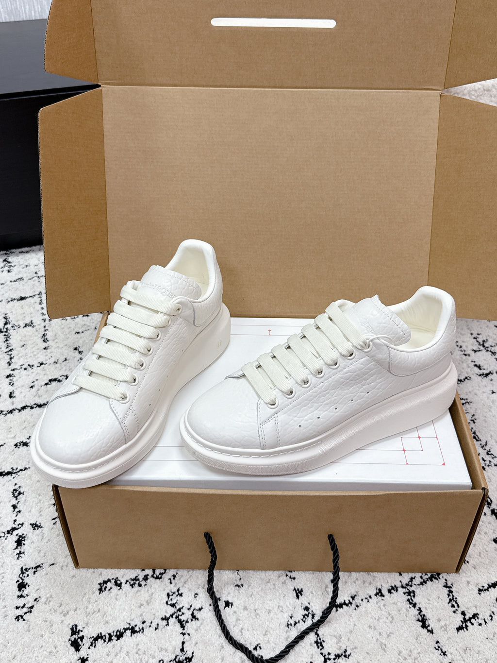 Alexander McQueen Oversized Sneaker in Grainy Shearling