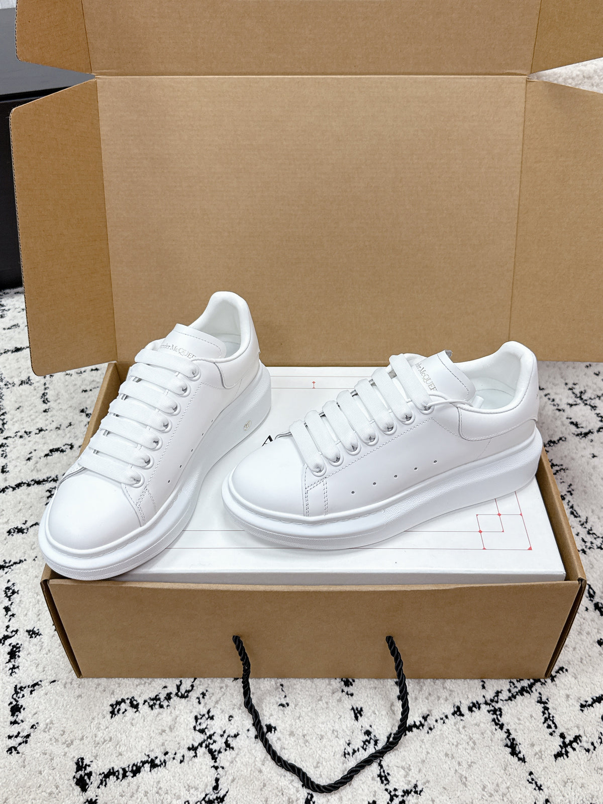 Alexander McQueen Oversized Sneaker in Calf Leather
