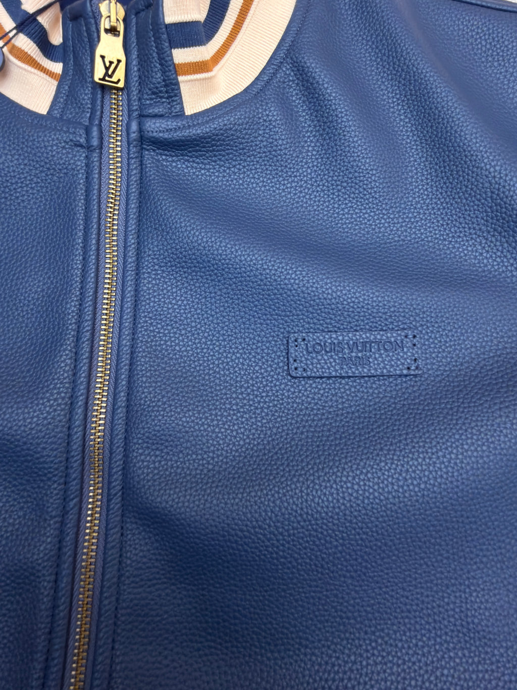 LV 1AK6V4 Sporty Leather Track Top