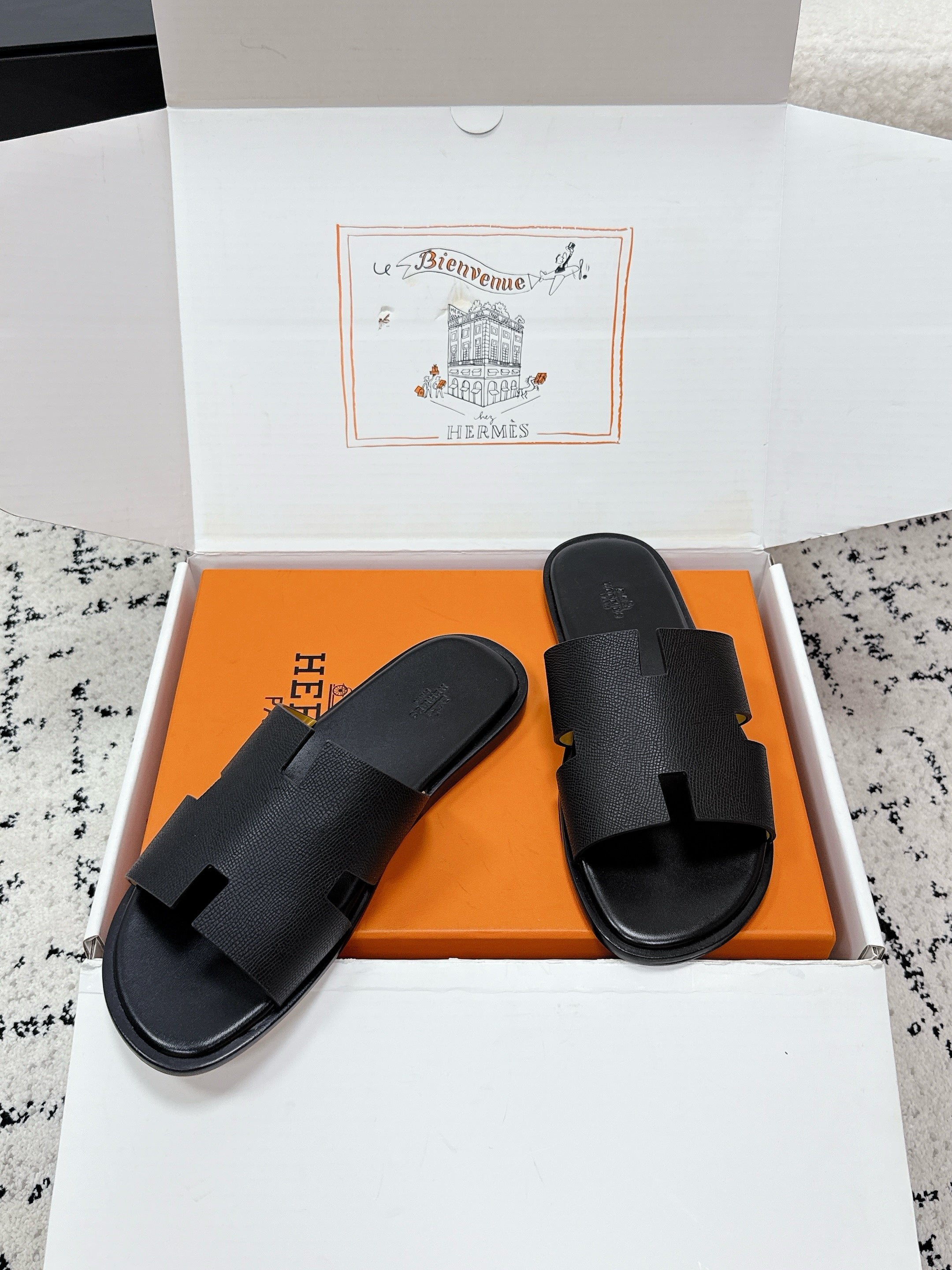 Hermes Izmir Sandal in Epsom Calfskin