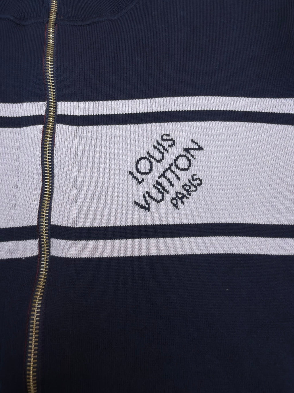 LV 1AKLUQ Double Face Reversible Jacquard Track Top