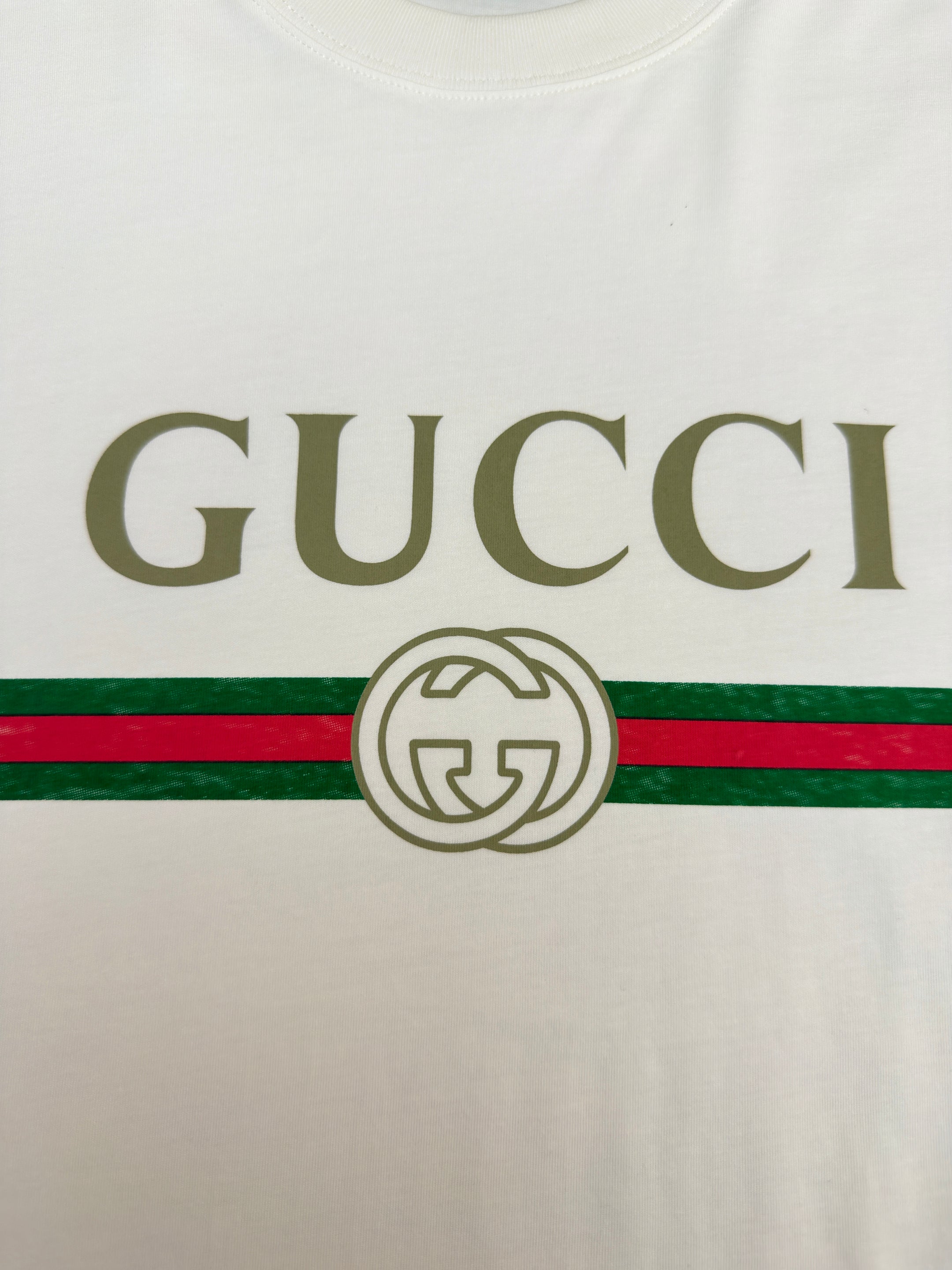 Gucci Silk Blend Jersey T-Shirt With Print