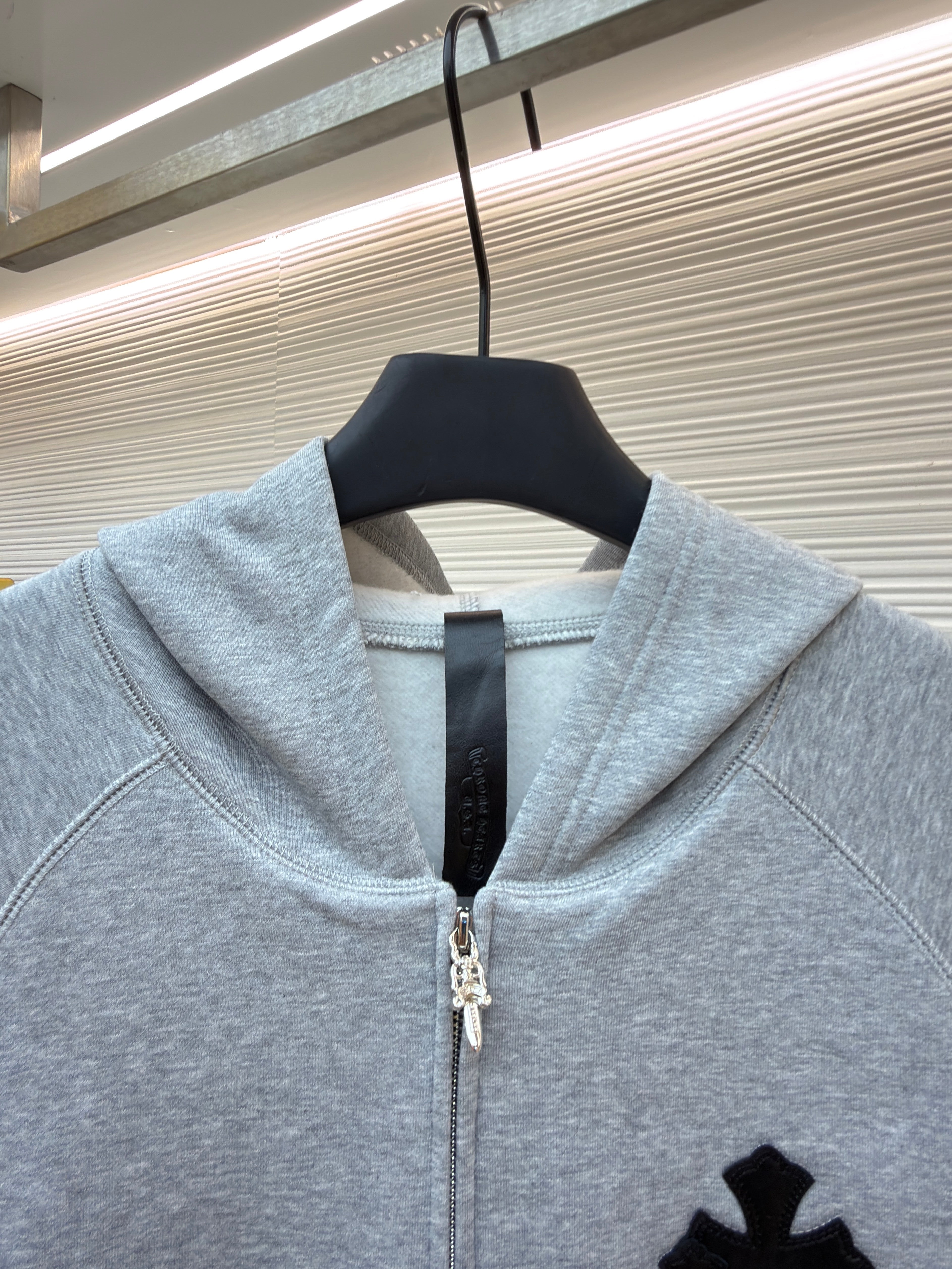 Chrome Hearts Triple Cross CH Logo Embroidered Hoodie