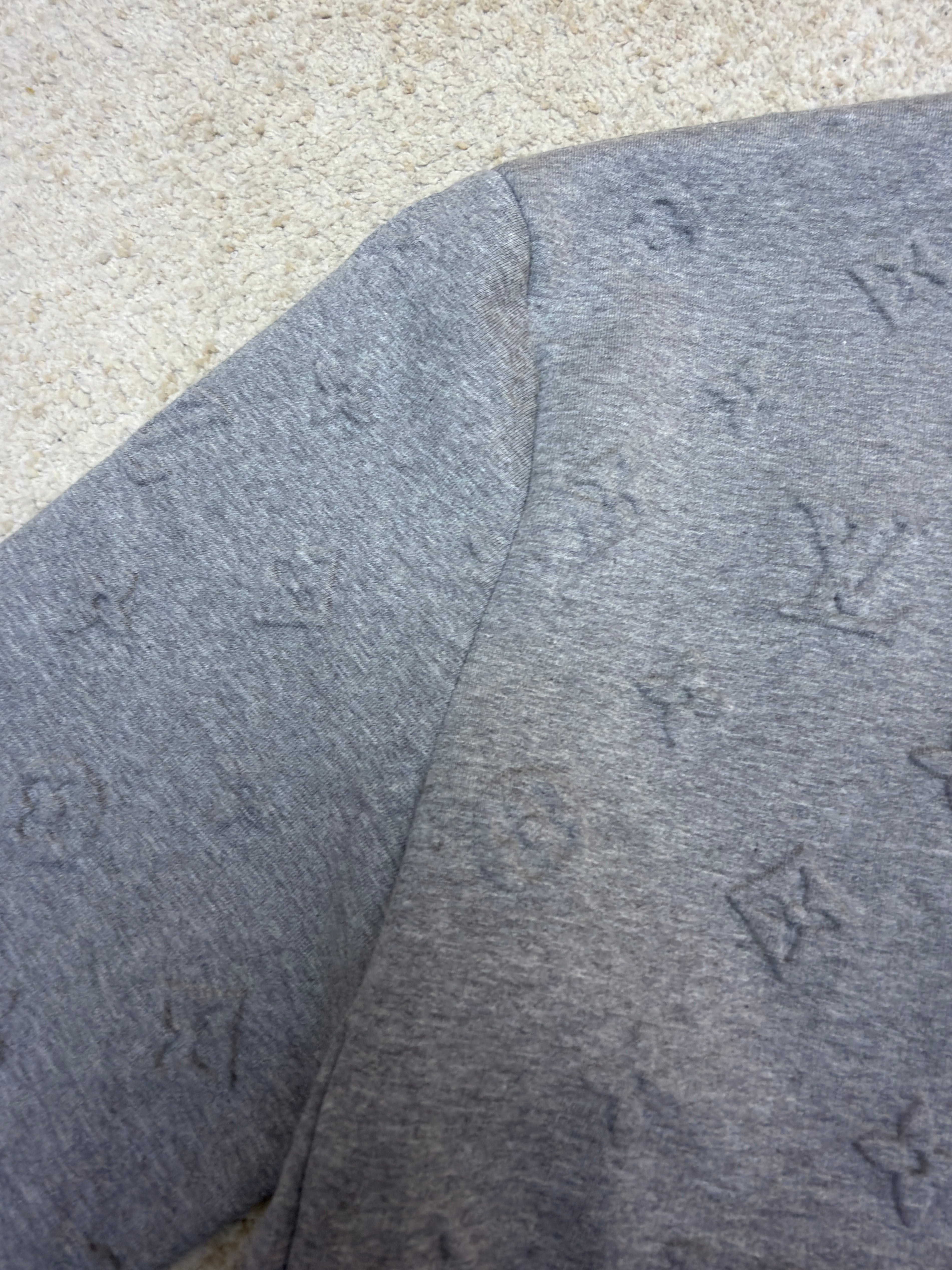 LV 1AK6FU Monogram Embossed Track Top