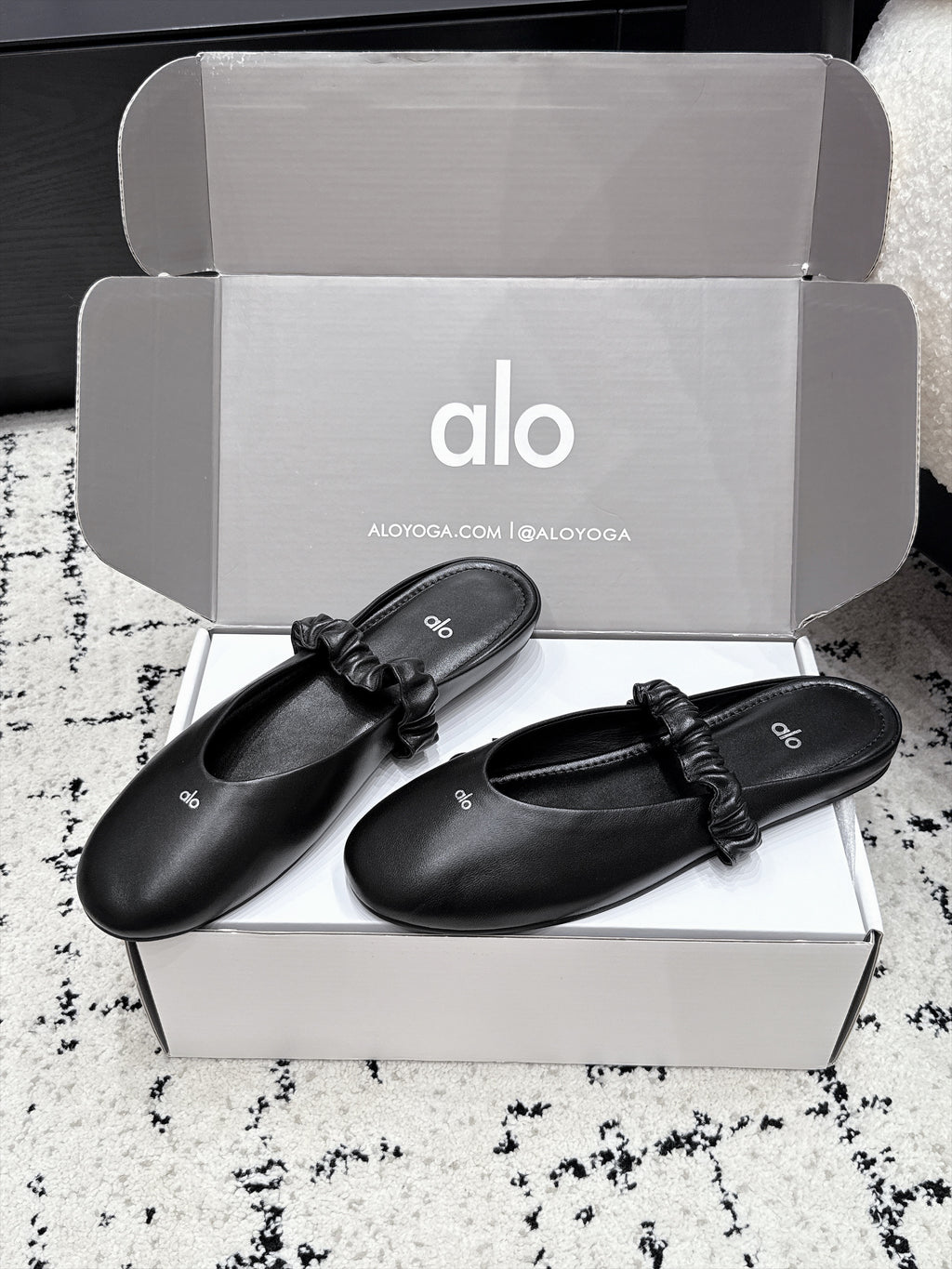 ALO Ballet Mule in Calfskin