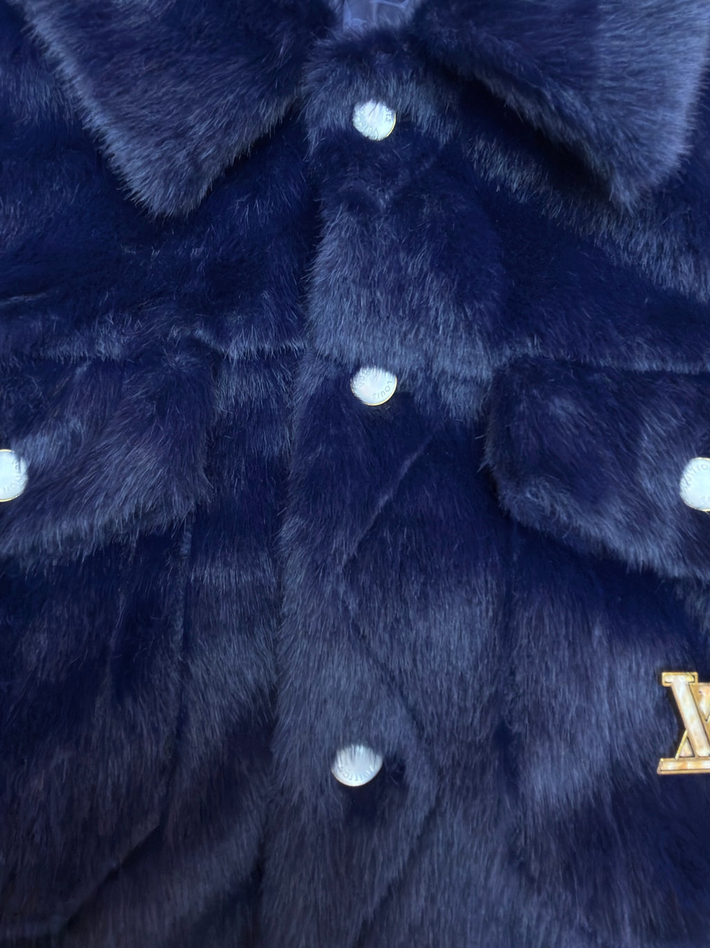 LV 1AIMUG Mink Denim Trucker Jacket