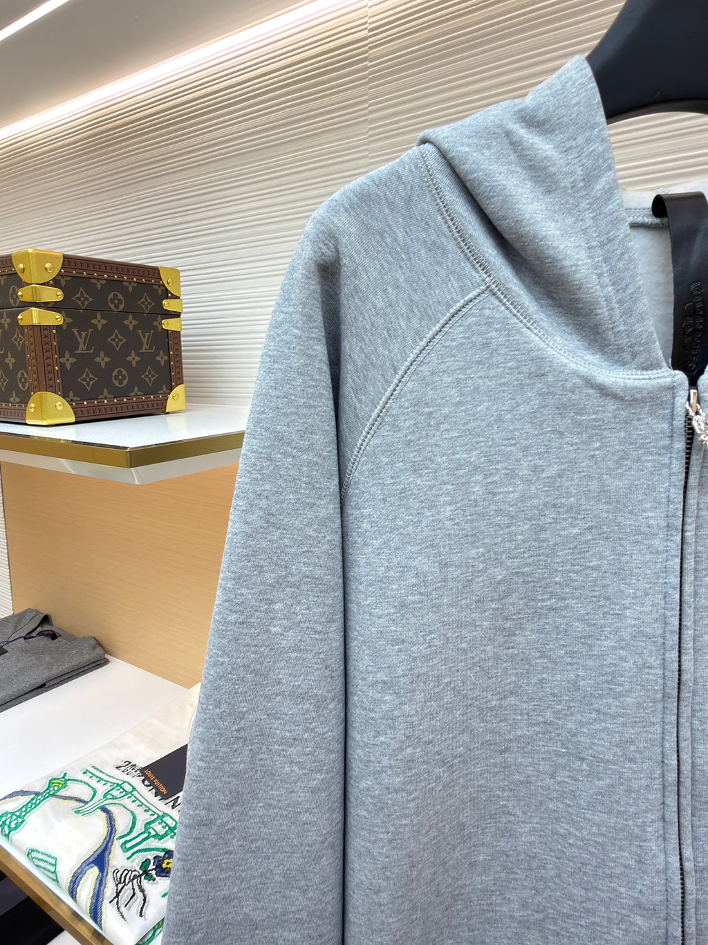 Chrome Hearts Triple Cross CH Logo Embroidered Hoodie