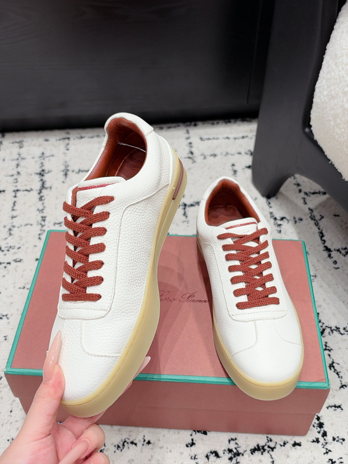 Loro Piana 70's Walk Leather Sneaker