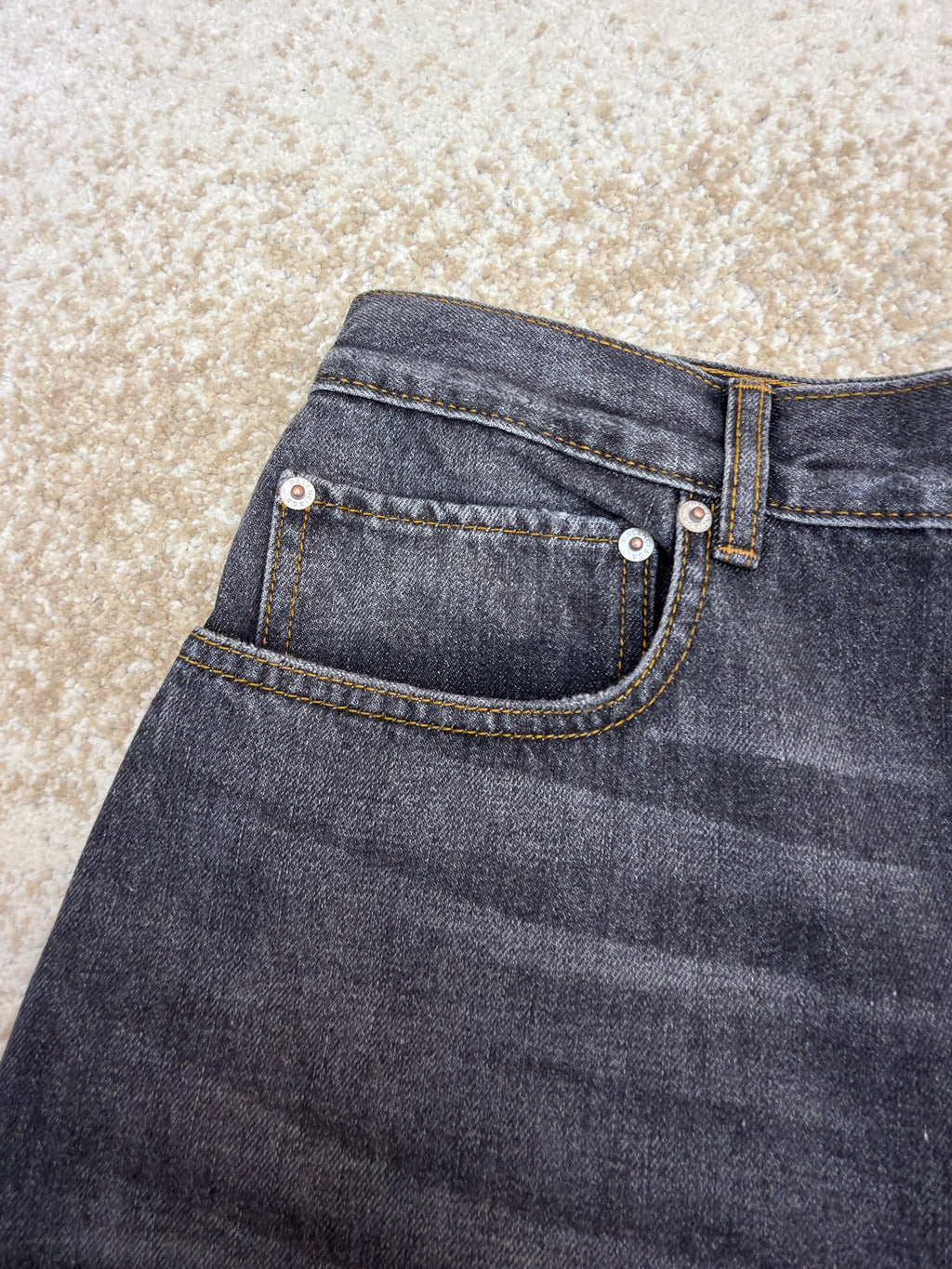 Balenciaga Embroidered-Logo Baggy Jeans