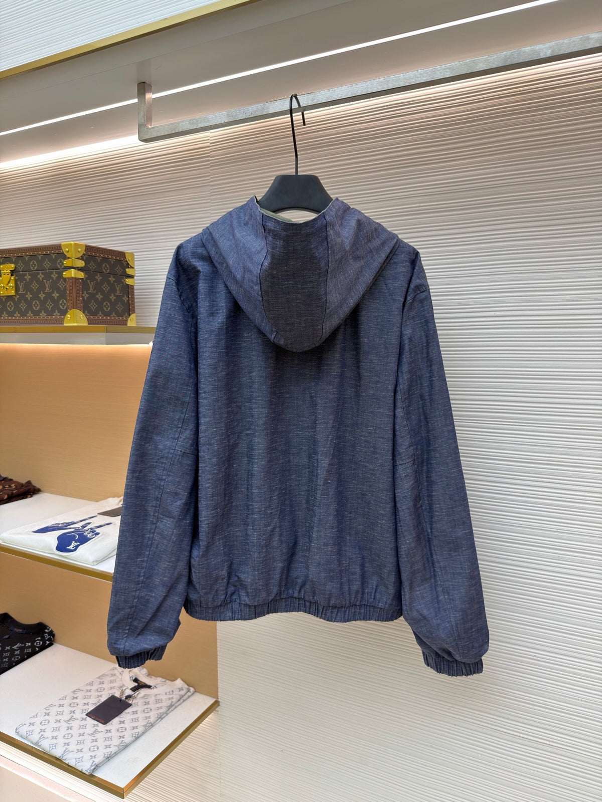 LV 1AKOFQ Reversible Monogram Reflective Windbreaker