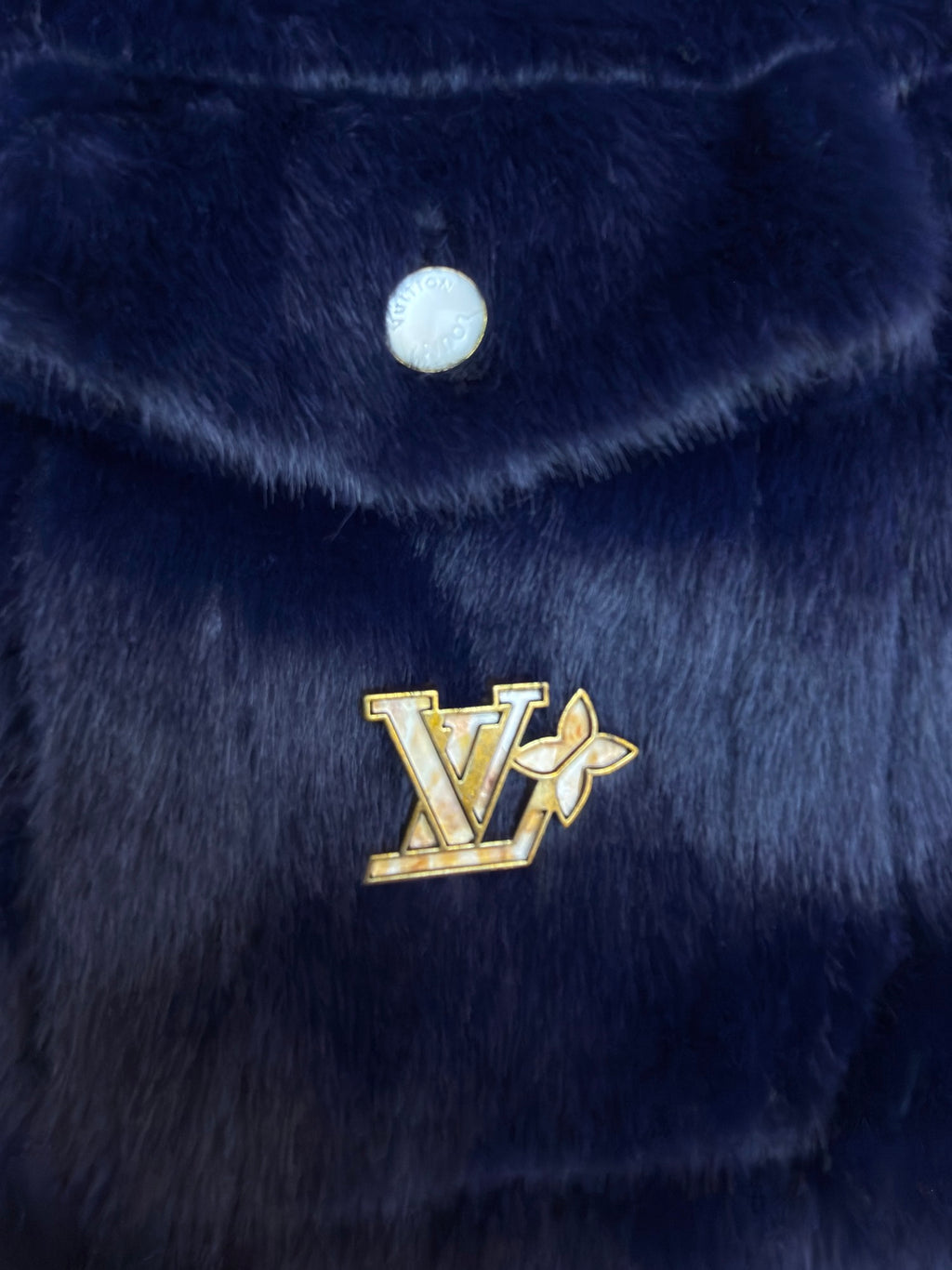 LV 1AIMUG Mink Denim Trucker Jacket