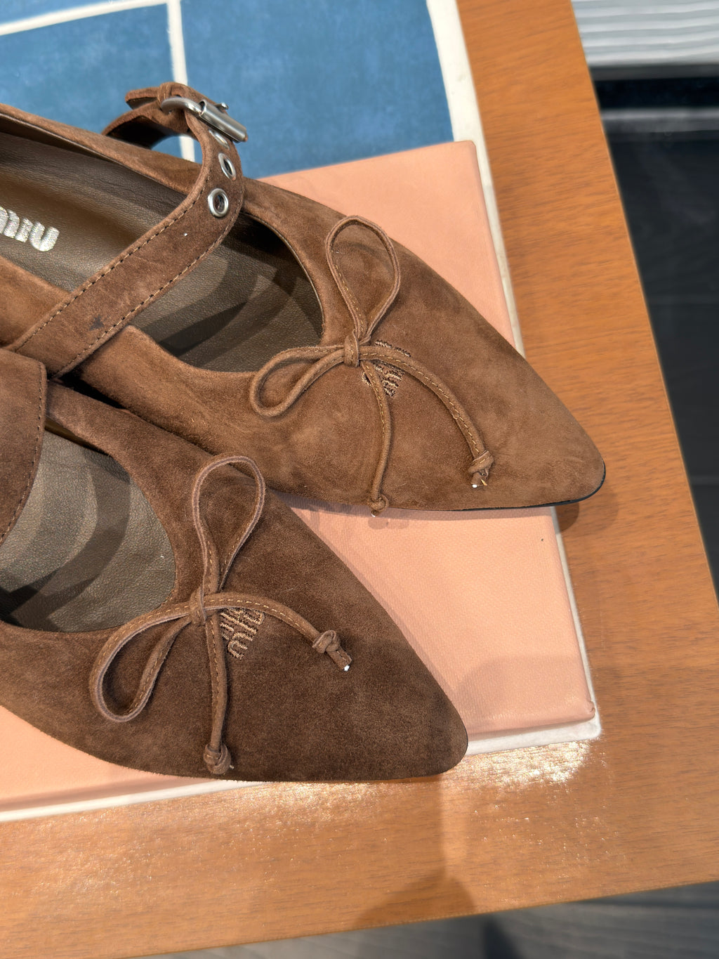 Miu Miu Suede ballerinas