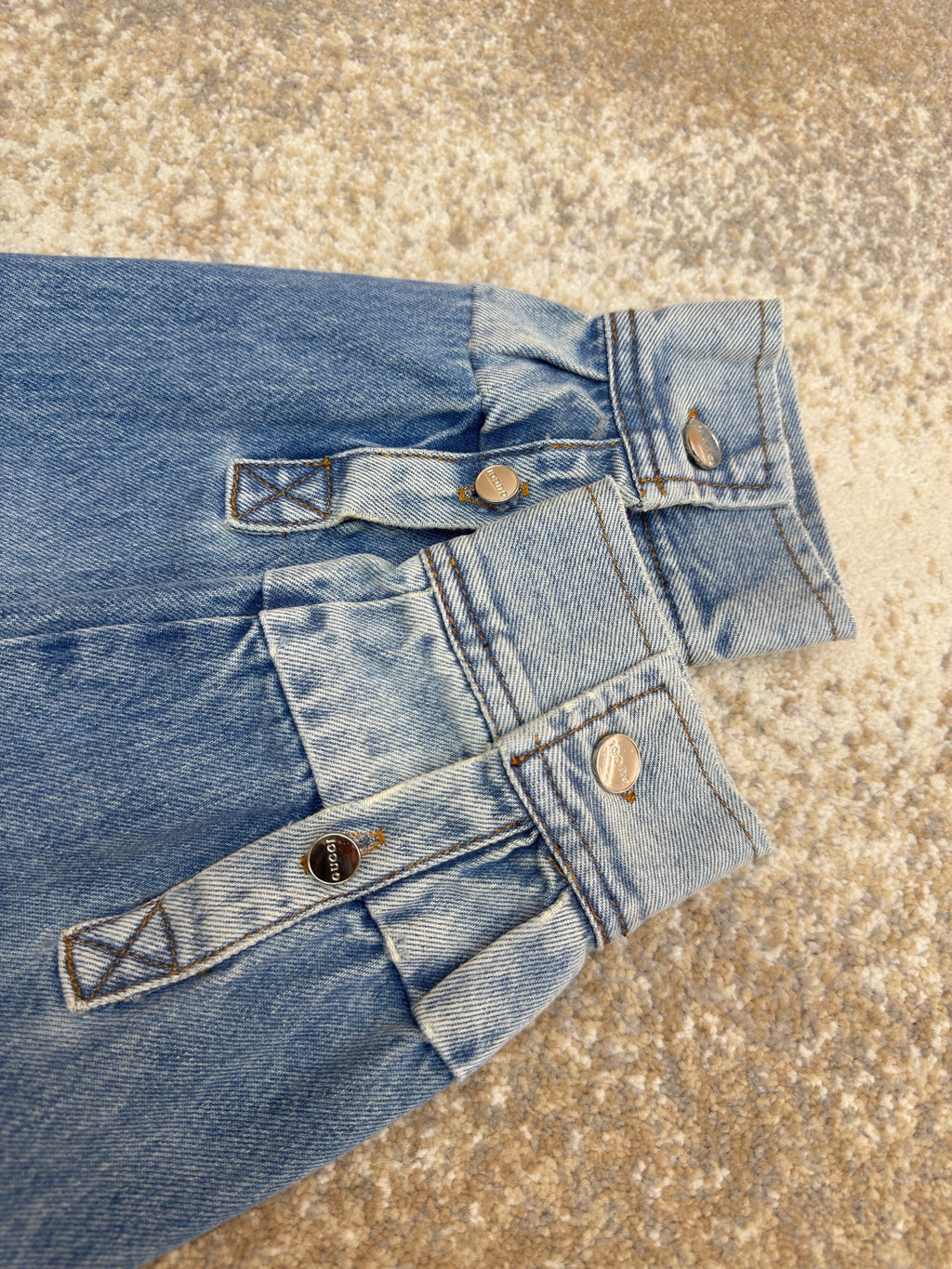 Gucci Patchwork Denim Shirt
