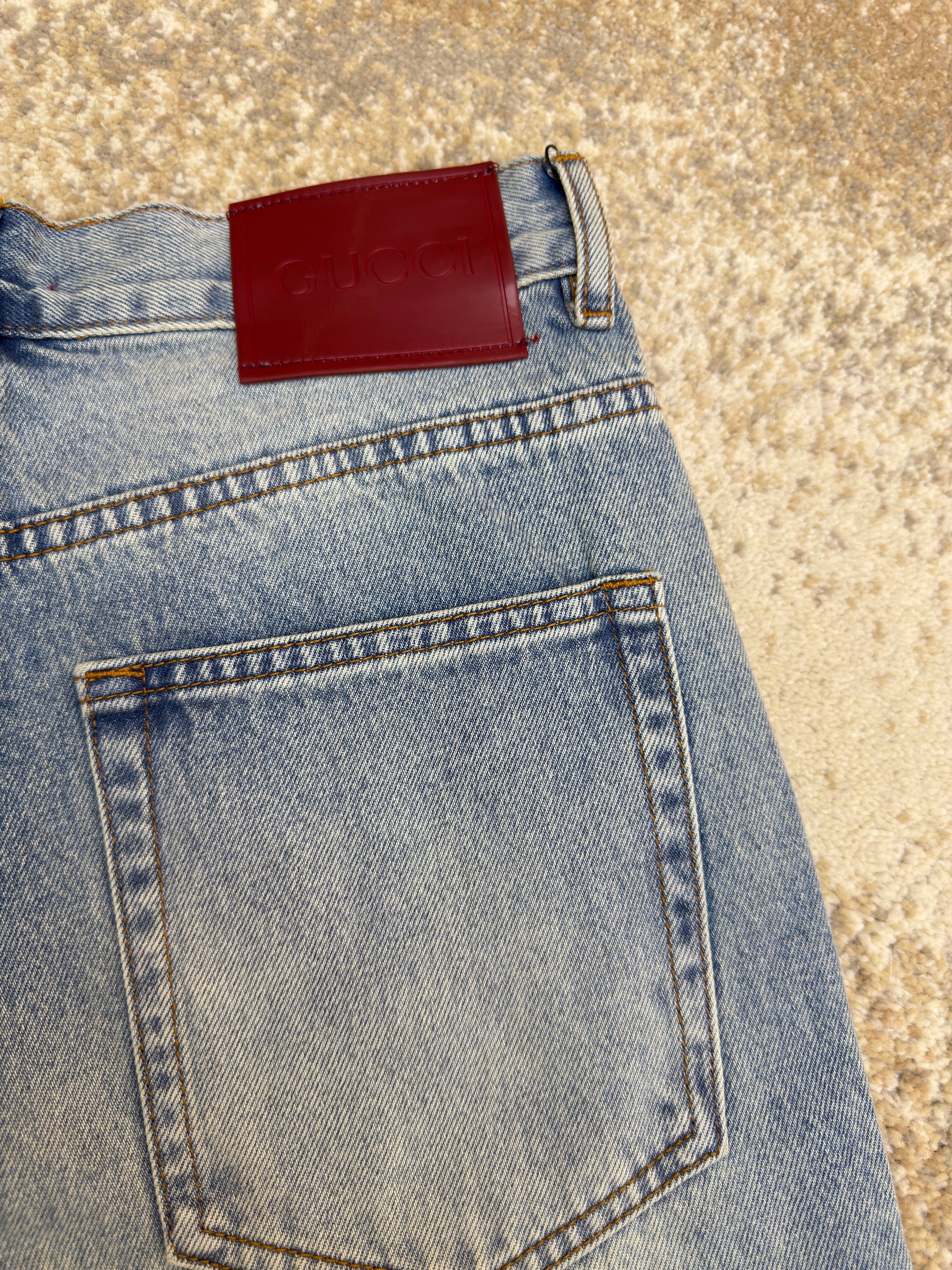 Gucci Patchwork Denim Pants