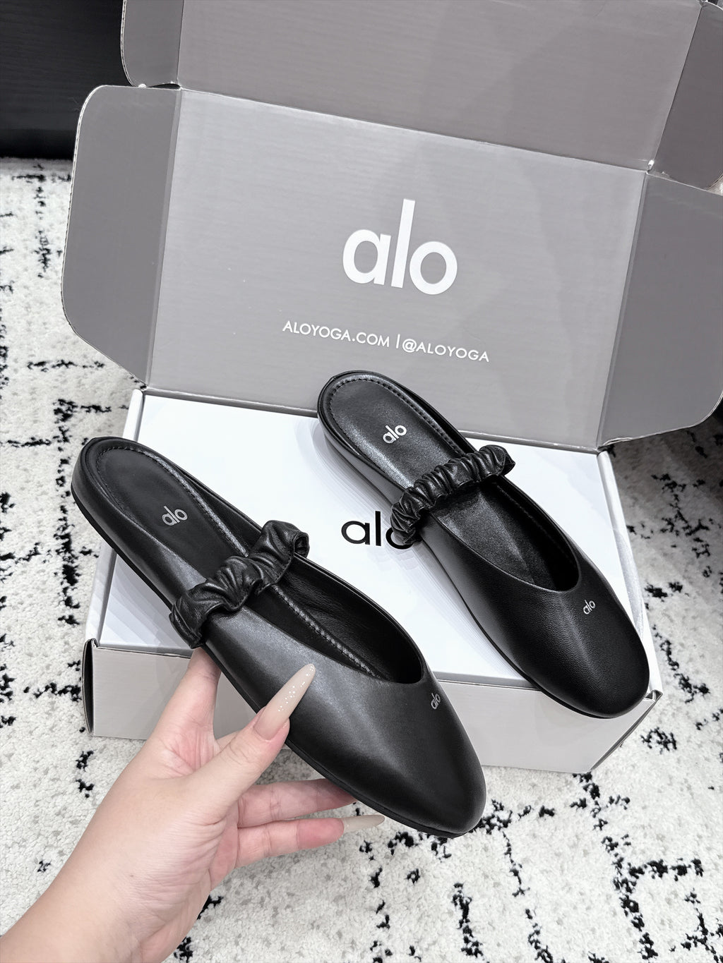 ALO Ballet Mule in Calfskin