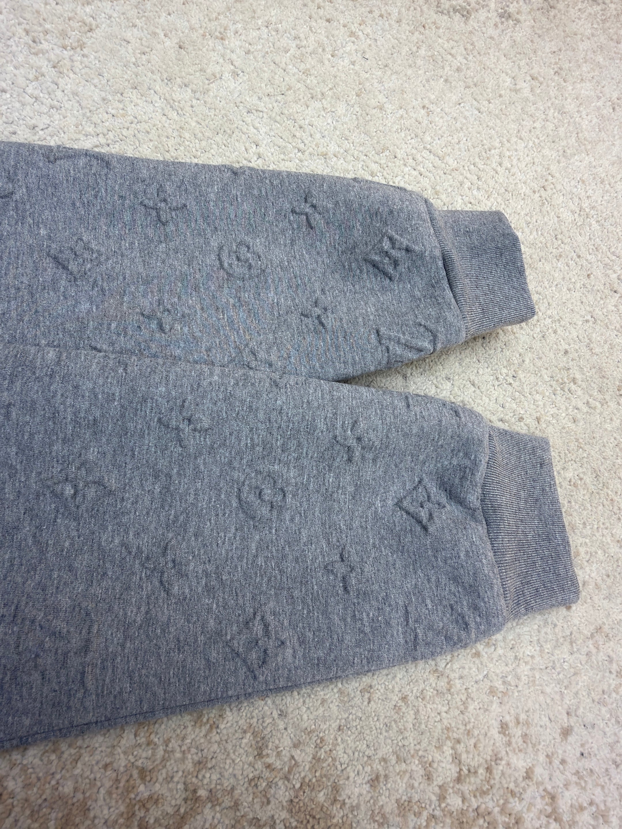 LV 1AK6FU Monogram Embossed Track Top
